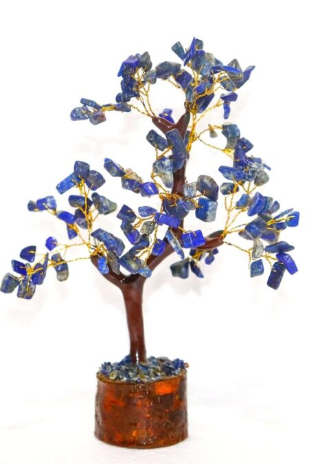 Crystal Tree Good Luck Showpiece for Home Decor Items Crystals Gemstones Bonsai Money Tree for Good Luck, Decoration Gift Item (Blue Lapis)